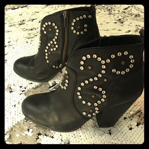 Killer Studded Heel Booties ✨